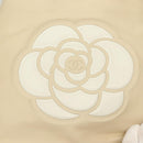 CHANEL Camelia Tote Bag Leather Beige CC Auth 128453-15