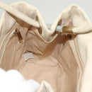 CHANEL Camelia Tote Bag Leather Beige CC Auth 128453-20