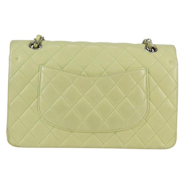 CHANEL Matelasse Chain Shoulder Bag Lamb Skin Gold Light green CC Auth 128457V - 0