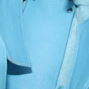 BALENCIAGA The Paper Hand Bag Leather 2way Light Blue Silver 370926 Auth 128459-15