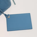 BALENCIAGA The Paper Hand Bag Leather 2way Light Blue Silver 370926 Auth 128459-21