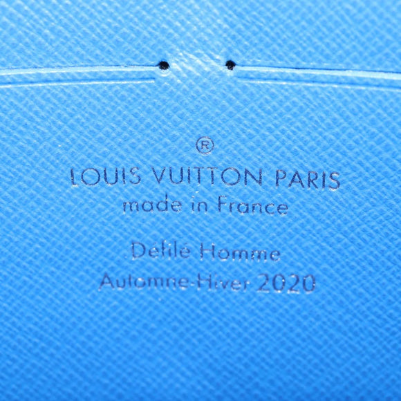 LOUIS VUITTON Monogram Clouds Soft Trunk Wallet Bag Blue M45432 LV Auth 128464SAM
