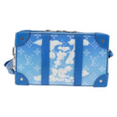 LOUIS VUITTON Monogram Clouds Soft Trunk Wallet Bag Blue M45432 LV Auth 128464SAM-2