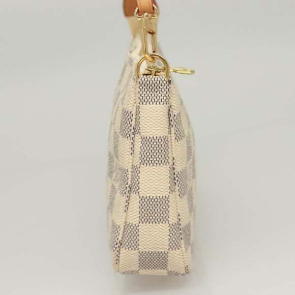 LOUIS VUITTON Damier Azur Pochette Accessoires Pouch N51986 LV Auth 128466V