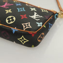 LOUIS VUITTON Monogram Multicolor Pochette Accessoires Black M92648 Auth 128468V-14