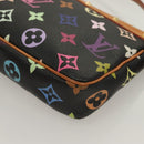 LOUIS VUITTON Monogram Multicolor Pochette Accessoires Black M92648 Auth 128468V-16