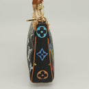 LOUIS VUITTON Monogram Multicolor Pochette Accessoires Black M92648 Auth 128468V-4