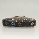 LOUIS VUITTON Monogram Multicolor Pochette Accessoires Black M92648 Auth 128468V-5