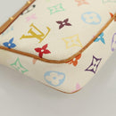 LOUIS VUITTON Multicolor Pochette Accessoires Pouch White M92649 LV Auth 128470V-9