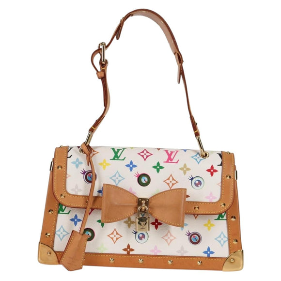 LOUIS VUITTON Multicolor Ribbon Pochette I Miss You Bag M92051 Auth 128471SV