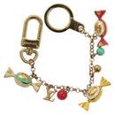 LOUIS VUITTON Porte Cles Chainne Delice Charm metal Gold M66002 LV Auth 128473-1