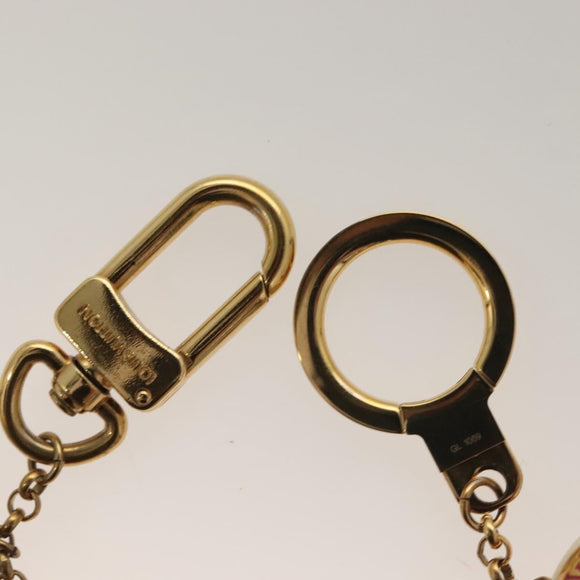 LOUIS VUITTON Porte Cles Chainne Delice Charm metal Gold M66002 LV Auth 128473