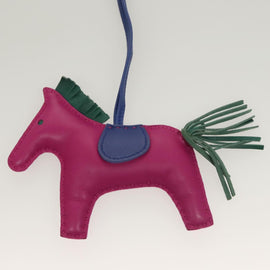 HERMES Rodeo Charm PM Leather Purple Auth 128474 - 0