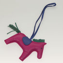 HERMES Rodeo Charm PM Leather Purple Auth 128474-3