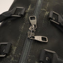 LOUIS VUITTON Damier Carbon Keepall 45 Boston Bag Black N41415 LV Auth 128484-10