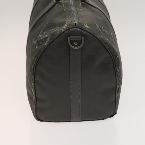 LOUIS VUITTON Damier Carbon Keepall 45 Boston Bag Black N41415 LV Auth 128484