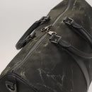 LOUIS VUITTON Damier Carbon Keepall 45 Boston Bag Black N41415 LV Auth 128484-6