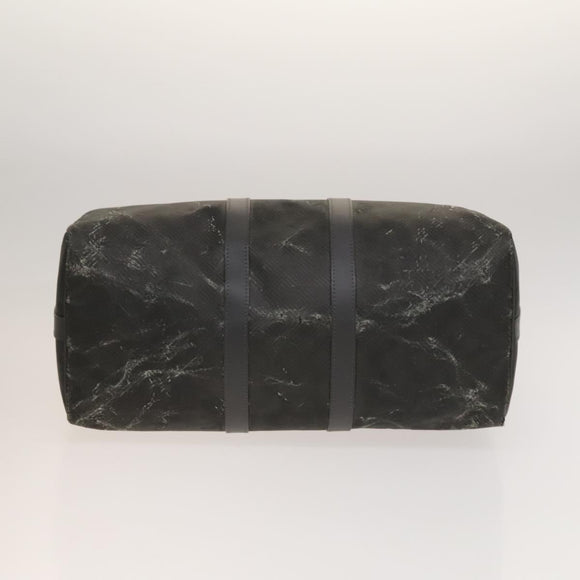 LOUIS VUITTON Damier Carbon Keepall 45 Boston Bag Black N41415 LV Auth 128484