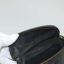 CHANEL Matelasse Waist bag Caviar Skin Black Gold CC Auth 128488-10