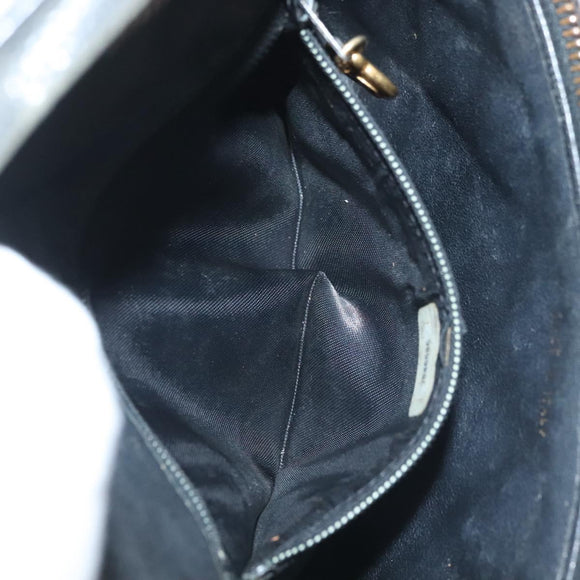 CHANEL Matelasse Waist bag Caviar Skin Black Gold CC Auth 128488