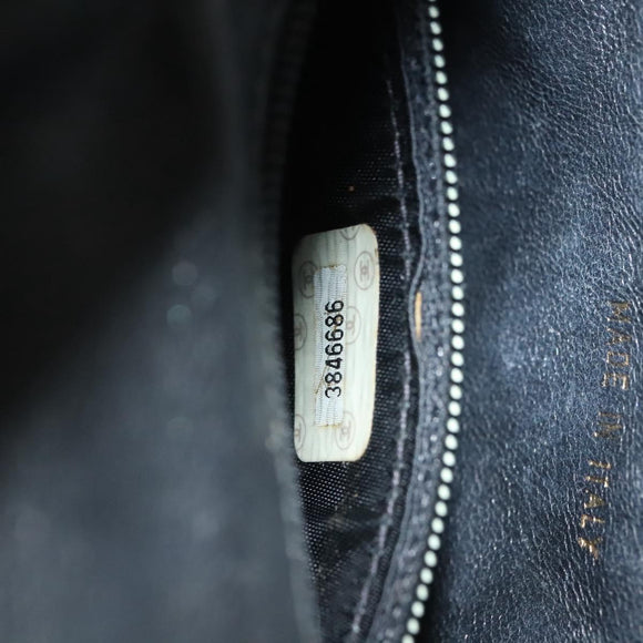 CHANEL Matelasse Waist bag Caviar Skin Black Gold CC Auth 128488