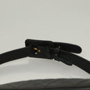 CHANEL Matelasse Waist bag Caviar Skin Black Gold CC Auth 128488-14