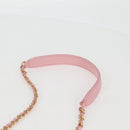 CHANEL Chain Shoulder Bag Tweed Leather 2way Pink Gold CC Auth 128489SM-9