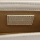 JACQUEMUS Mini Hand Bag Leather 2way White Gold Auth 128500M-21