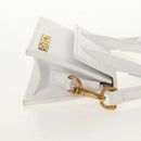 JACQUEMUS Mini Hand Bag Leather 2way White Gold Auth 128500M-5