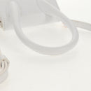 JACQUEMUS Mini Hand Bag Leather 2way White Gold Auth 128500M-7