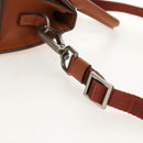 JACQUEMUS Mini Hand Bag Leather 2way Brown Gold Auth 128501M-10