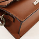 JACQUEMUS Mini Hand Bag Leather 2way Brown Gold Auth 128501M-16