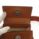 JACQUEMUS Mini Hand Bag Leather 2way Brown Gold Auth 128501M-22