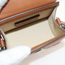 JACQUEMUS Mini Hand Bag Leather 2way Brown Gold Auth 128501M-11