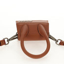 JACQUEMUS Mini Hand Bag Leather 2way Brown Gold Auth 128501M-6