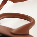 JACQUEMUS Mini Hand Bag Leather 2way Brown Gold Auth 128501M-14