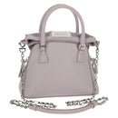 Maison Margiela Chain Shoulder Bag Leather 2way Pastel Purple Auth 128503M-1