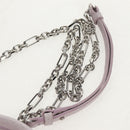 Maison Margiela Chain Shoulder Bag Leather 2way Pastel Purple Auth 128503M-9