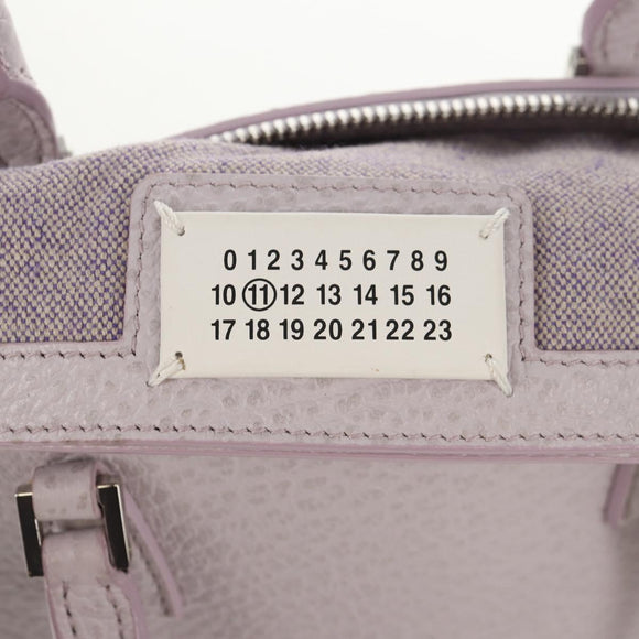 Maison Margiela Chain Shoulder Bag Leather 2way Pastel Purple Auth 128503M