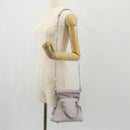 Maison Margiela Chain Shoulder Bag Leather 2way Pastel Purple Auth 128503M-27