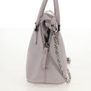Maison Margiela Chain Shoulder Bag Leather 2way Pastel Purple Auth 128503M-4