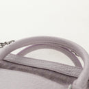 Maison Margiela Chain Shoulder Bag Leather 2way Pastel Purple Auth 128503M-14