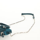 Maison Margiela Mini Hand Bag Leather 2way Blue Silver Auth 128504M-15