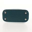 Maison Margiela Mini Hand Bag Leather 2way Blue Silver Auth 128504M-5