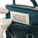 Maison Margiela Mini Hand Bag Leather 2way Blue Silver Auth 128504M-20