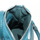 Maison Margiela Mini Hand Bag Leather 2way Blue Silver Auth 128504M-24