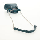 Maison Margiela Mini Hand Bag Leather 2way Blue Silver Auth 128504M-8