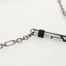 Maison Margiela Chain Hand Bag Leather 2way White Black Silver Auth 128505M-10