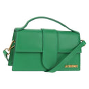 JACQUEMUS Hand Bag Leather 2way Green Gold Auth 128507M-1