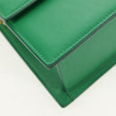 JACQUEMUS Hand Bag Leather 2way Green Gold Auth 128507M-13